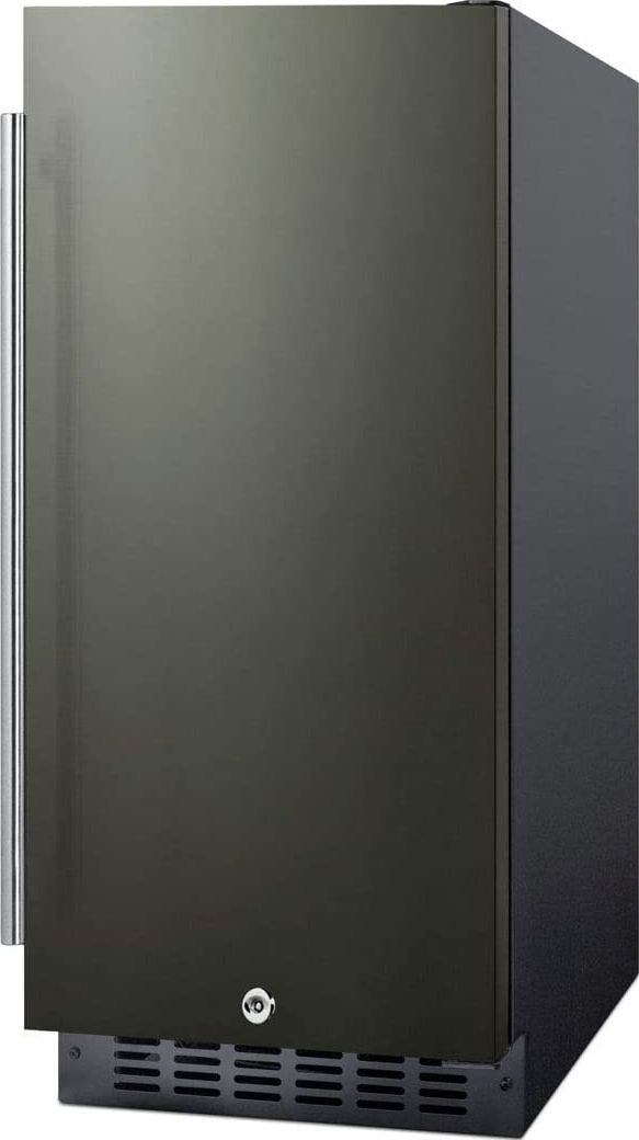 Summit SCFF1533BKS Black Stainless Steel/Black