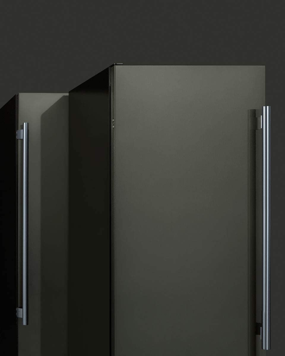 Summit SCFF1533BKS Black Stainless Steel/Black