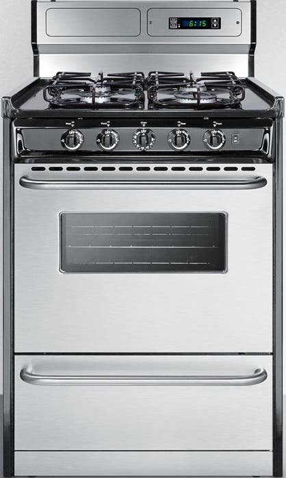 Summit TTM63027BKSW Stainless Steel/Black