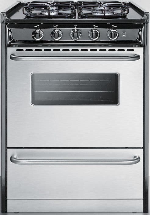 Summit TTM61027BRSW Stainless Steel/Black