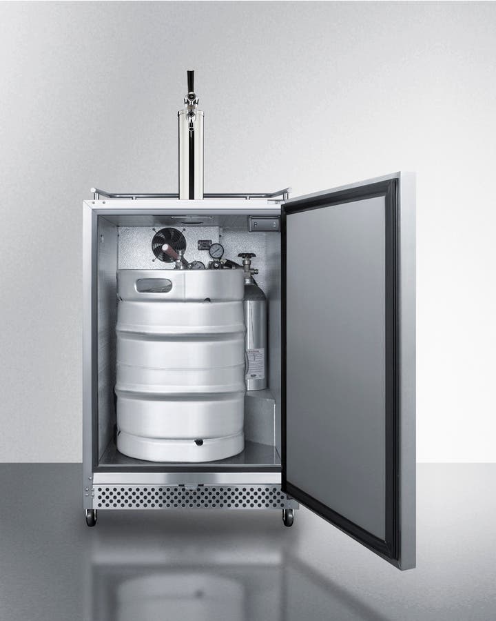 Summit SBC695OSTL Stainless Steel, Single Tap Kit
