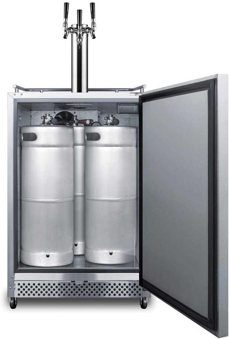 Summit SBC695OSTRIPLE Stainless Steel, Triple Tap Kit 
