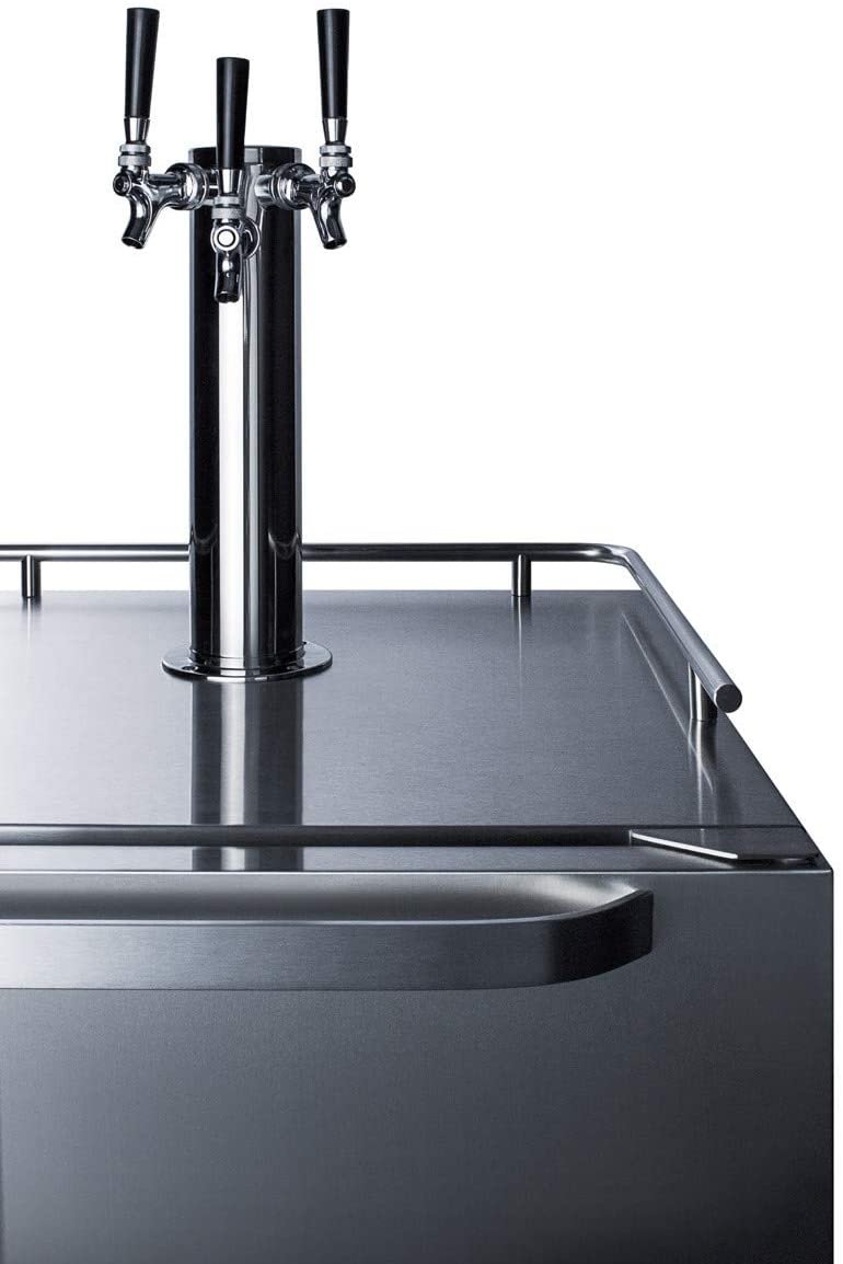 Summit SBC695OSTRIPLE Stainless Steel, Triple Tap Kit 