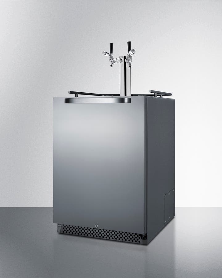 Summit SBC695OSTWINTL Stainless Steel, Double Tap Kit