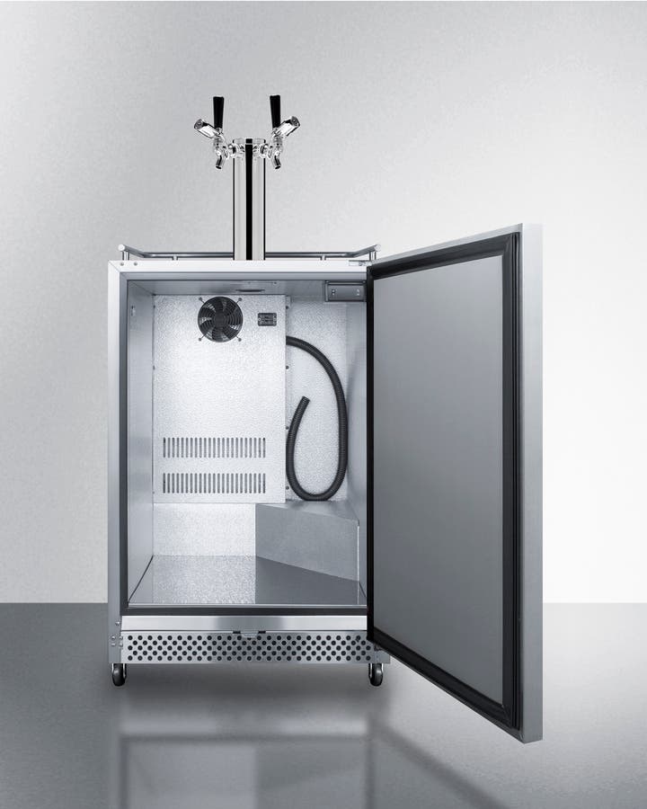 Summit SBC695OSTWINTL Stainless Steel, Double Tap Kit