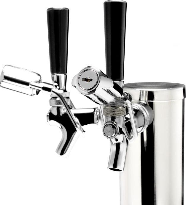 Summit SBC695OSTWINTL Stainless Steel, Double Tap Kit