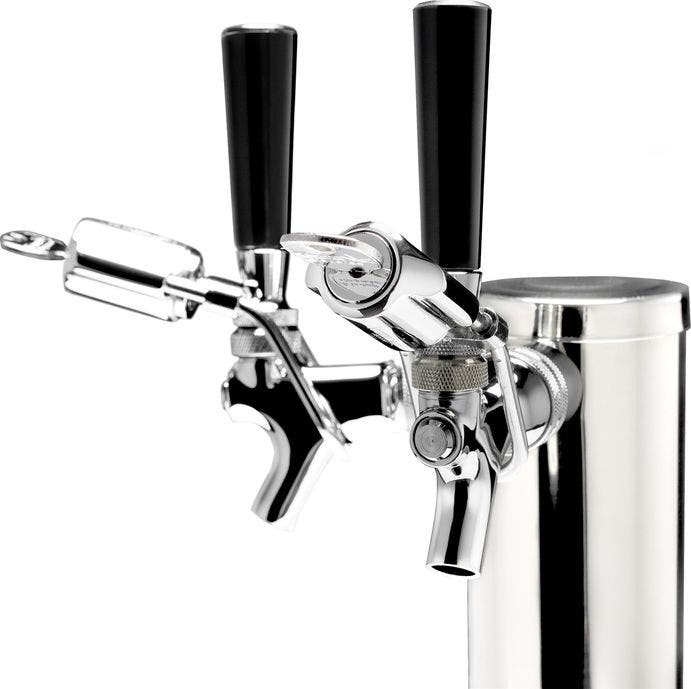 Summit SBC695OSTWINTL Stainless Steel, Double Tap Kit