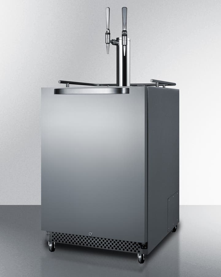 Summit SBC695OSNCFTWIN Stainless Steel, Dual Tap Kit