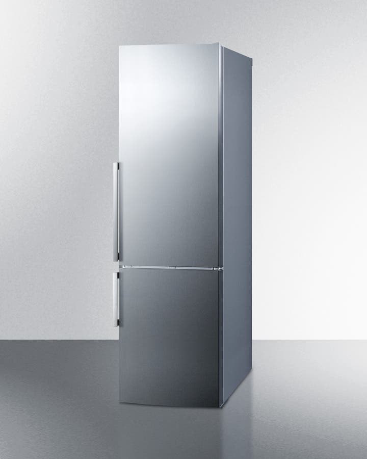 Summit FFBF247SSIM Stainless Steel/Platinum, Right Hinge, Ice Maker, ...