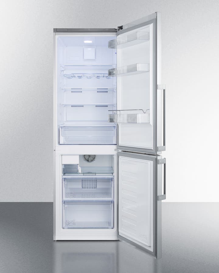 Summit FFBF247SSIM Stainless Steel/Platinum, Right Hinge, Ice Maker, ...