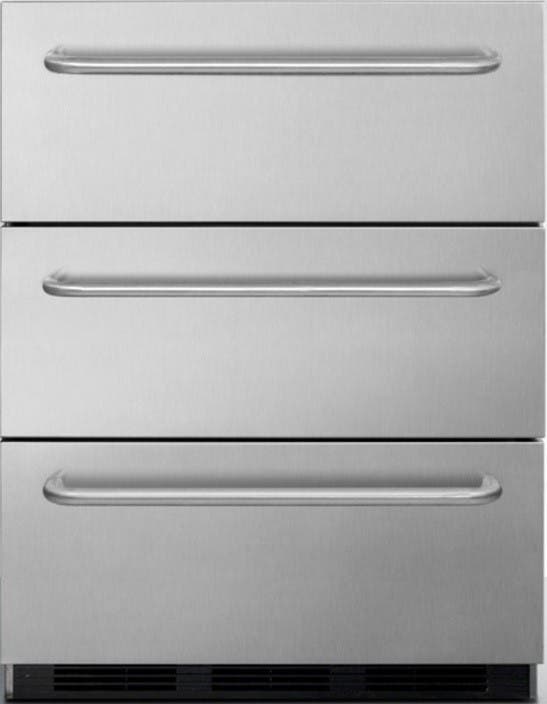 Summit SP6DSSTBOS7 Stainless Steel, Towel Bar Handles, Standard Heigh...