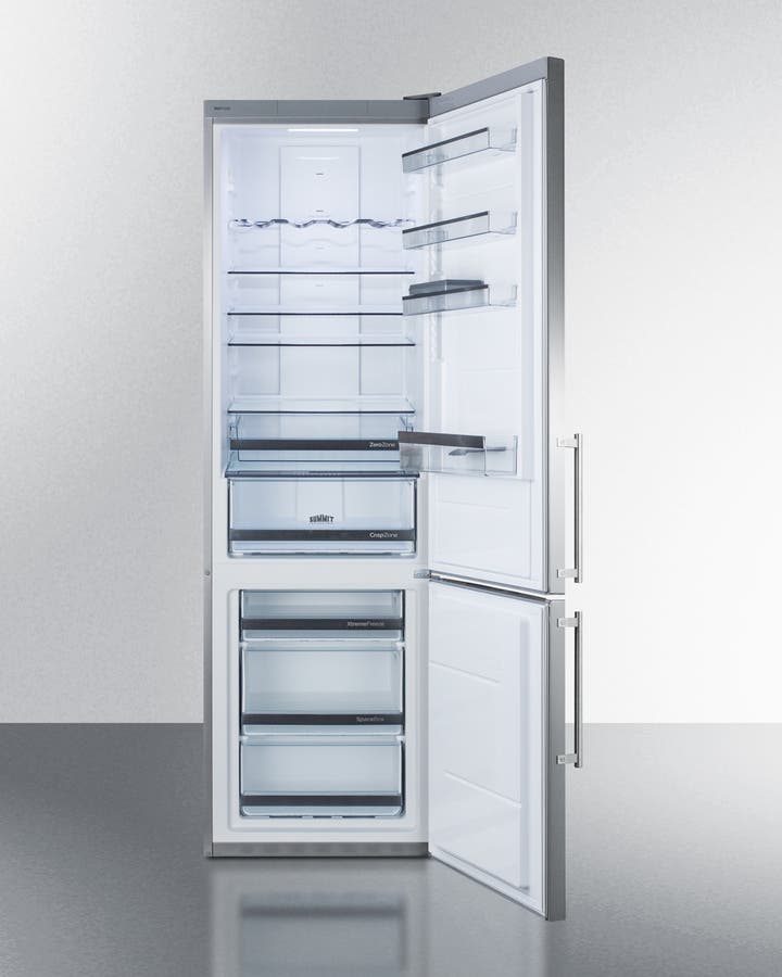 Summit FFBF181ESBI Stainless Steel/Platinum, No Ice Maker