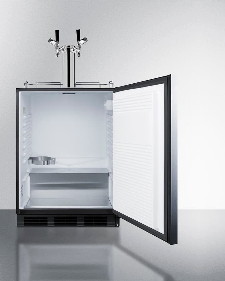Summit SBC58BLBIADALOCK Stainless Steel/Black, ADA Compliant