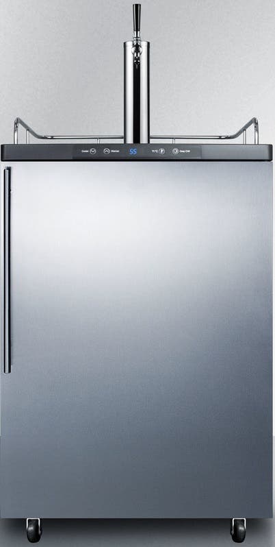Summit SBC635MBI7SSHV Stainless Steel/Black, Pro Vertical Handle