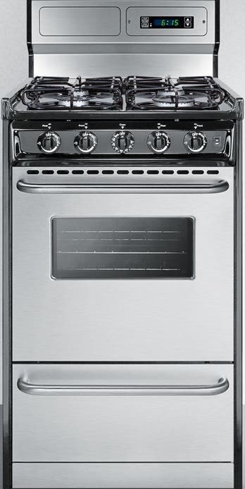 Summit TTM13027BKSW Stainless Steel/Black
