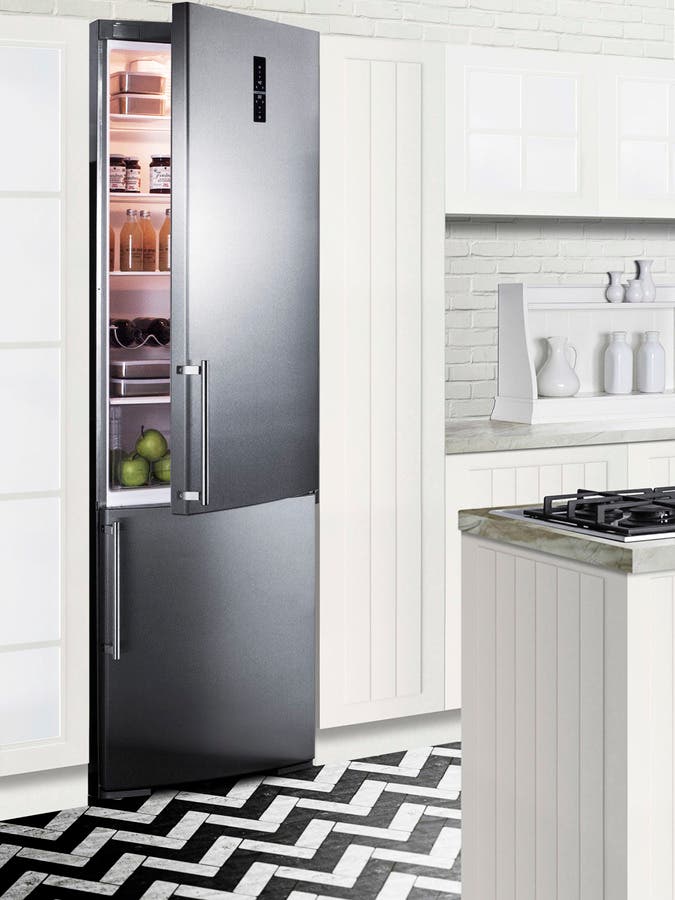 Summit FFBF249SSBIIM Stainless Steel/Platinum, Ice Maker