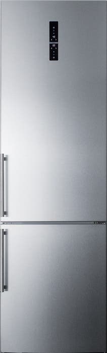 Summit FFBF181ES Stainless Steel/Platinum, No Ice Maker
