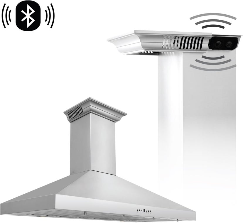 Zline KL3CRNBT48 Wall Mount Range Hood with 4 Fan Speed Stainless