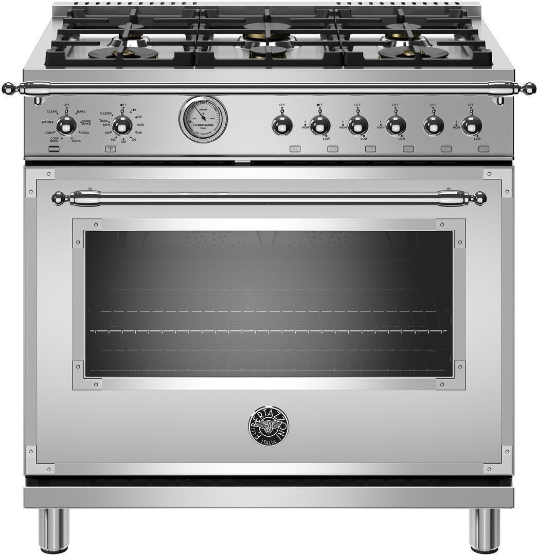 Bertazzoni HERT366GASXTLP Stainless Steel, Liquid Propane