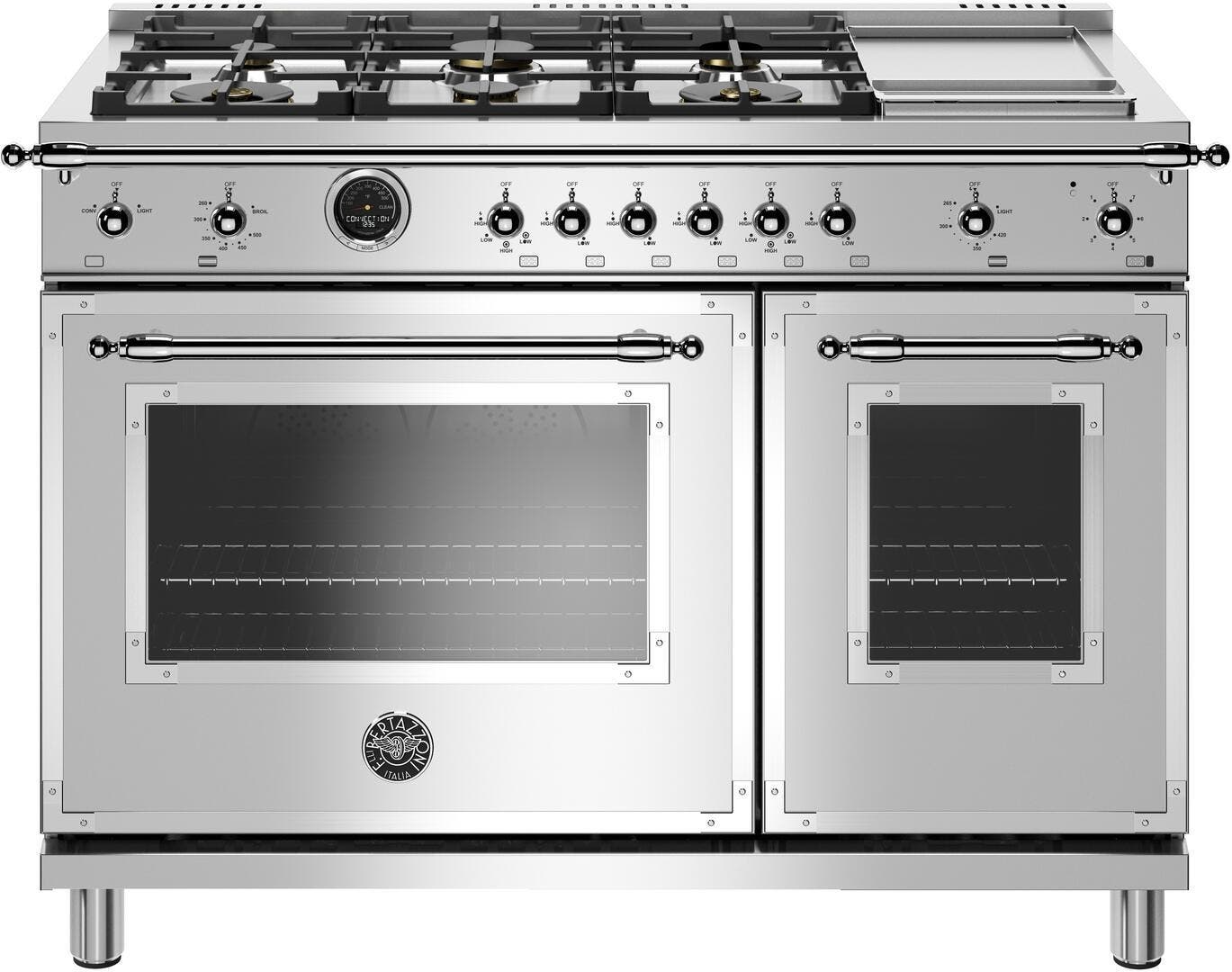 Bertazzoni HERT486GDFSXTLP Stainless Steel, Liquid Propane