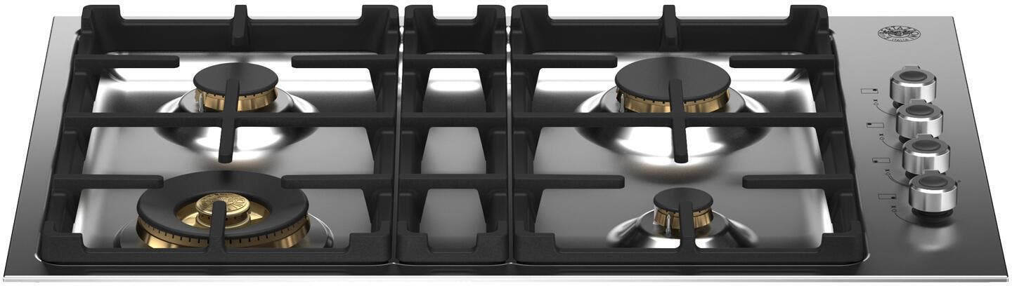 Bertazzoni PROF304QBXTLP Stainless Steel, Brass Burner, Liquid Propane