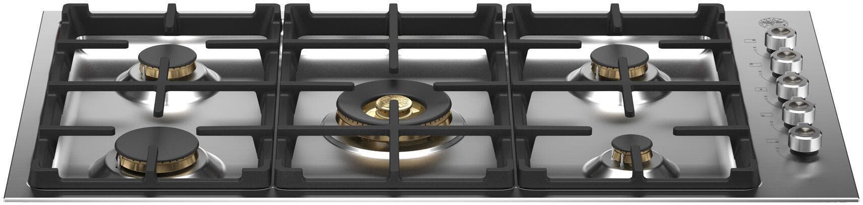 Bertazzoni PROF365QBXTLP Stainless Steel, Brass Burner, Liquid Propane