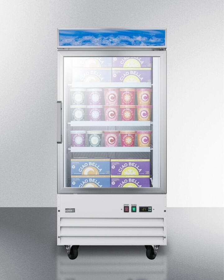 Summit SCFU1211 Stainless Steel/White