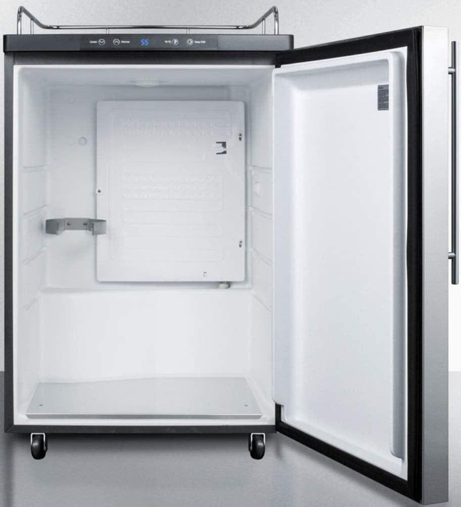 Summit SBC635MBI7NKSSHV Stainless Steel/Black