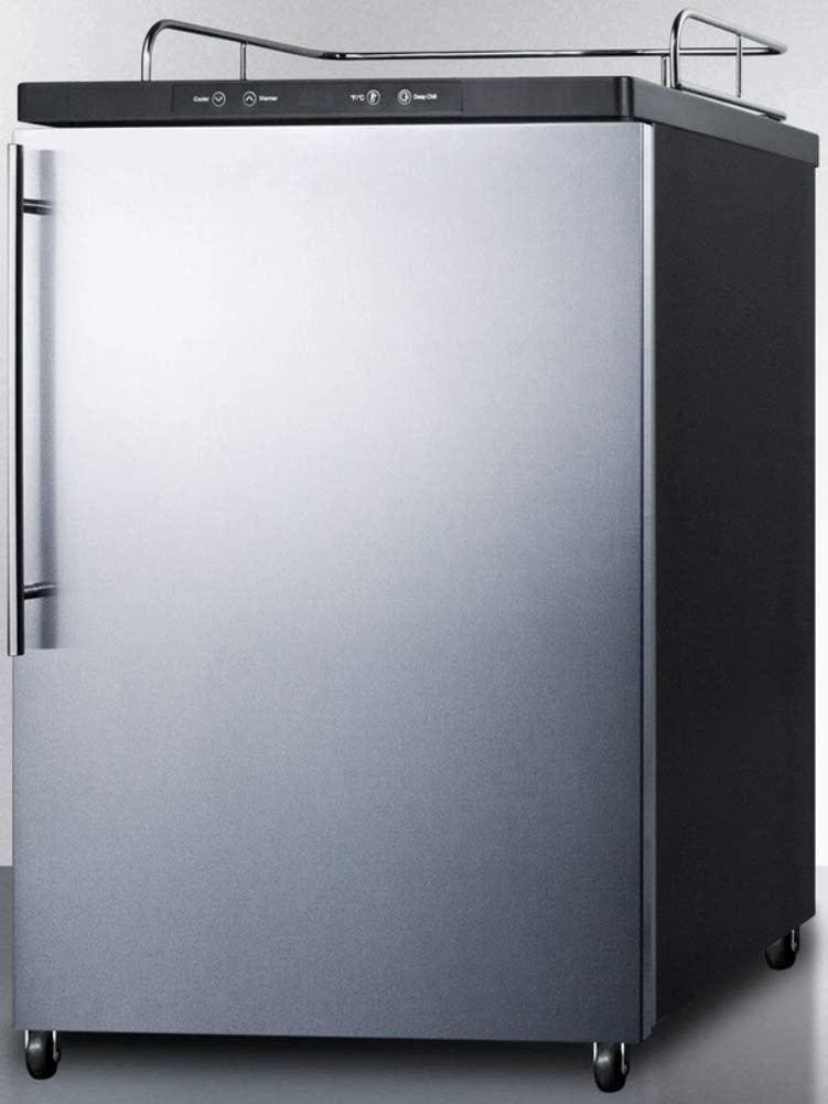 Summit SBC635MBI7NKSSHV Stainless Steel/Black
