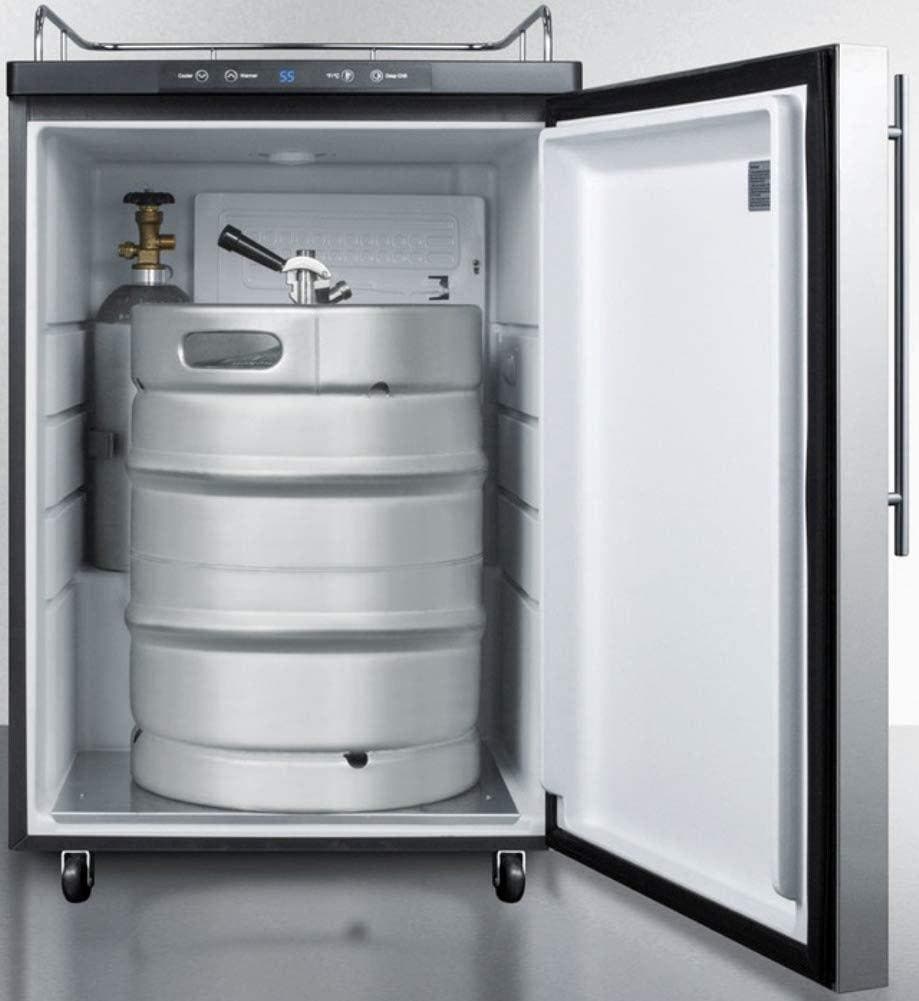 Summit SBC635MBI7NKSSHV Stainless Steel/Black