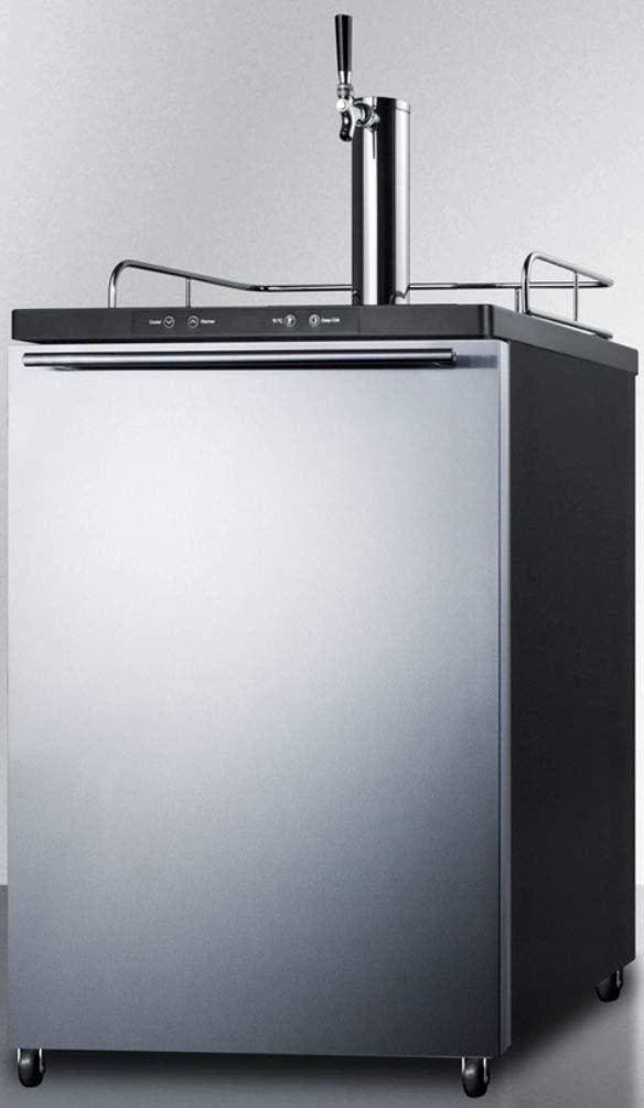 Summit SBC635MBI7SSHH Stainless Steel/Black, Horizontal Handle