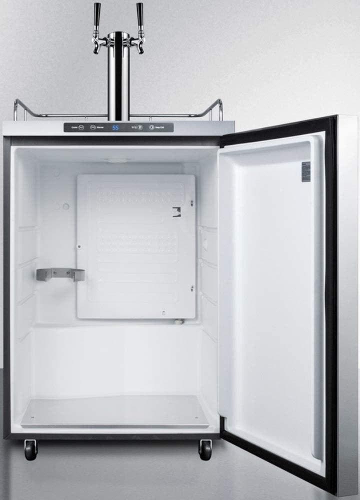 Summit SBC635MOS7HHTWIN Stainless Steel, Professional Handle, Dual Tap