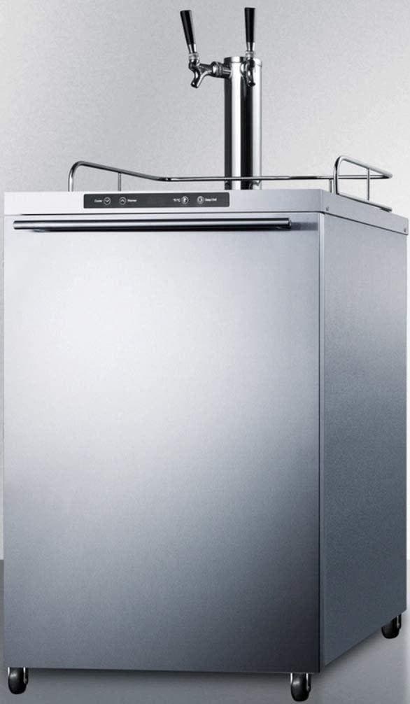 Summit SBC635MOS7HHTWIN Stainless Steel, Professional Handle, Dual Tap