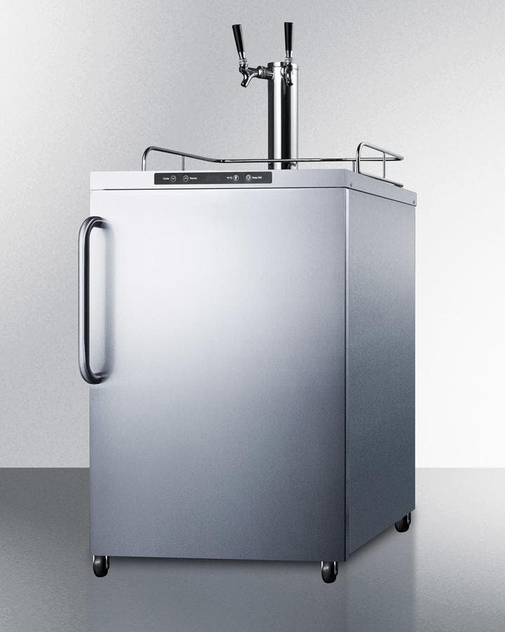 Summit SBC635MOS7TWIN Stainless Steel, Towel Bar Handle, Dual Tap