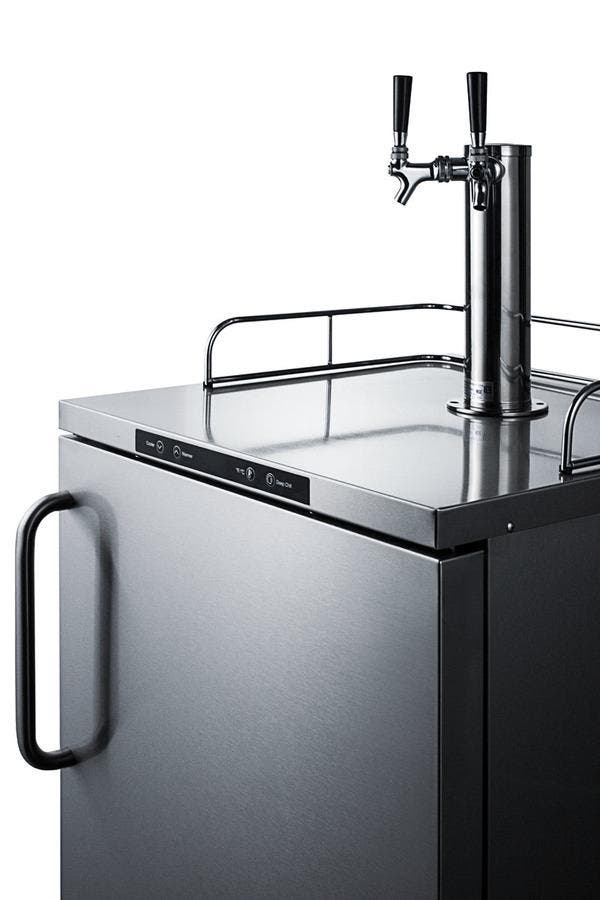 Summit SBC635MOS7TWIN Stainless Steel, Towel Bar Handle, Dual Tap