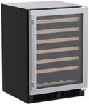 24 Inch, 5.3 Cu. Ft. Built-In Single Zone Wine Cooler with Reversible Glass Door