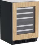24 Inch, 4.9 Cu. Ft. Built-In Dual Zone Wine Cooler with LED Light