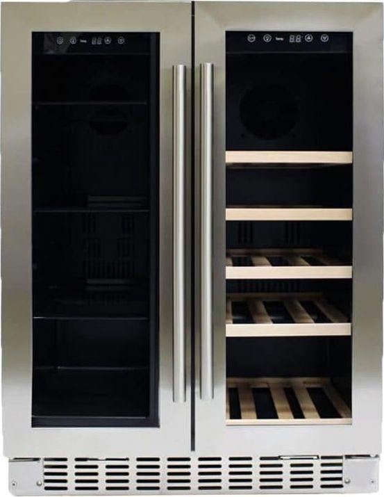 Azure A124DZS 5 Cu. Ft. BuiltIn Dual Zone Beverage Center Stainless