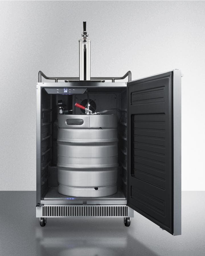 Summit SBC677BITL Stainless Steel/Black, Single TapLock