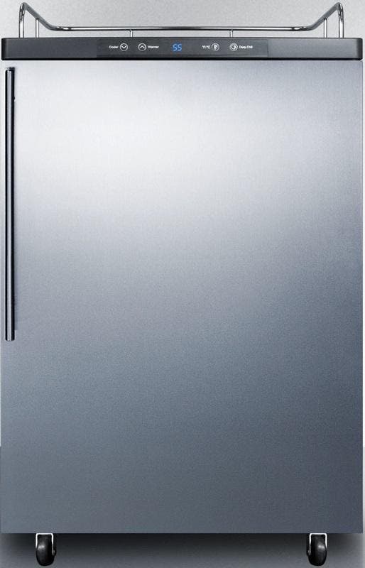 Summit SBC635M7NKSSHV Stainless Steel/Black, Professional Handle