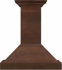 Wooden Wall Mount Range Hood with 400 CFM Motor
