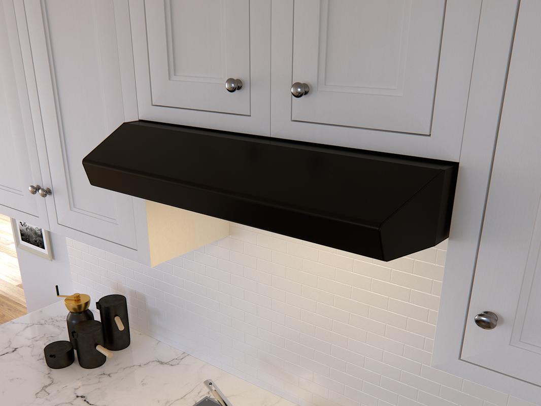 Zephyr AK1136BB Under Cabinet Convertible Range Hood Black