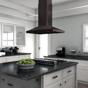Zline BSGL2IN48 Black Stainless Steel, 48 Inch