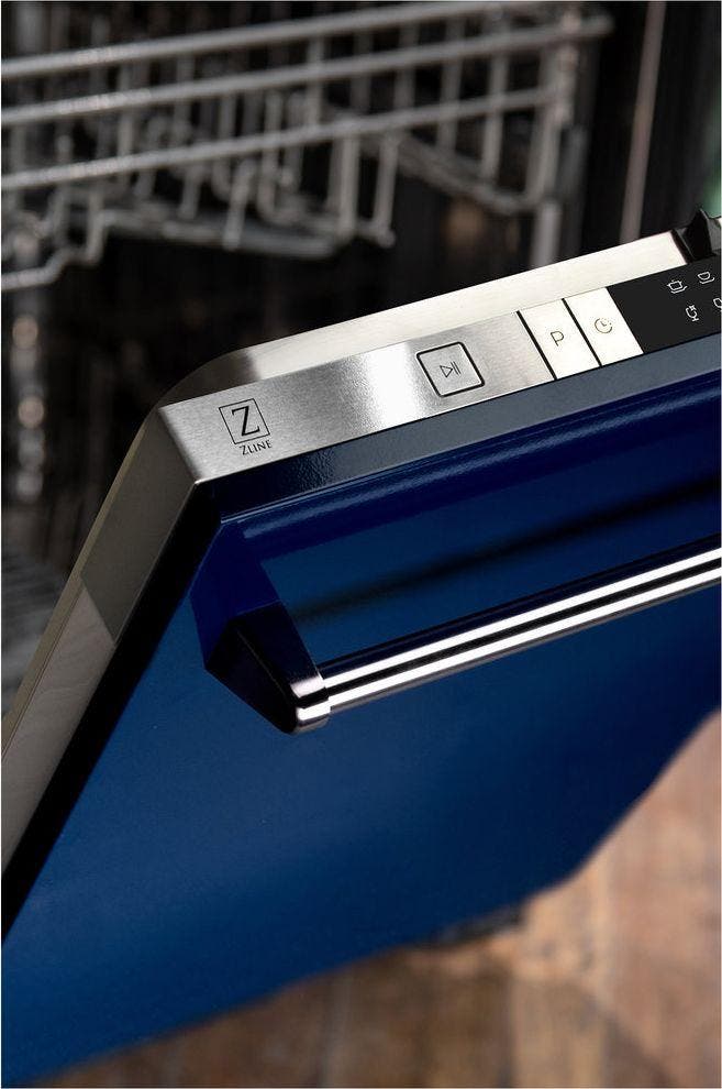Zline DWBGH24 Blue Gloss, Modern Handle