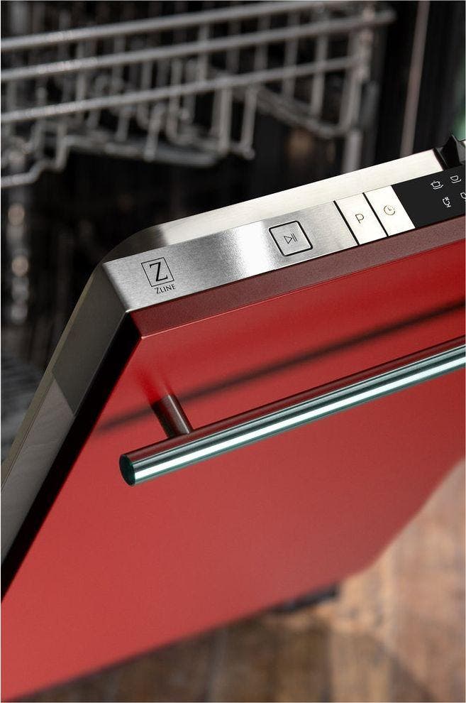 Zline DWRM24 Red Matte,Traditional Handle