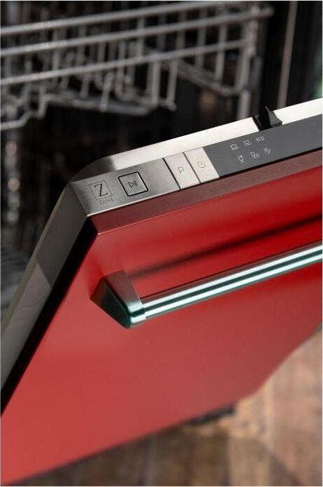 Zline DWRM18 Red Matte, Traditional Handle