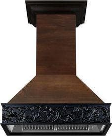 Zline 9373AR36 Walnut/Antigua Black Band