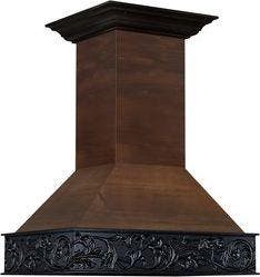 Zline 9373AR36 Walnut/Antigua Black Band