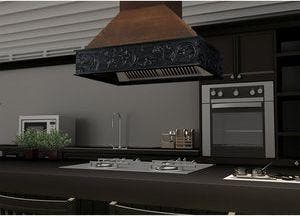 Zline 9373AR36 Walnut/Antigua Black Band