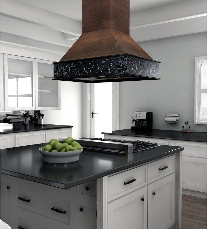 Zline 9373AR36 Walnut/Antigua Black Band